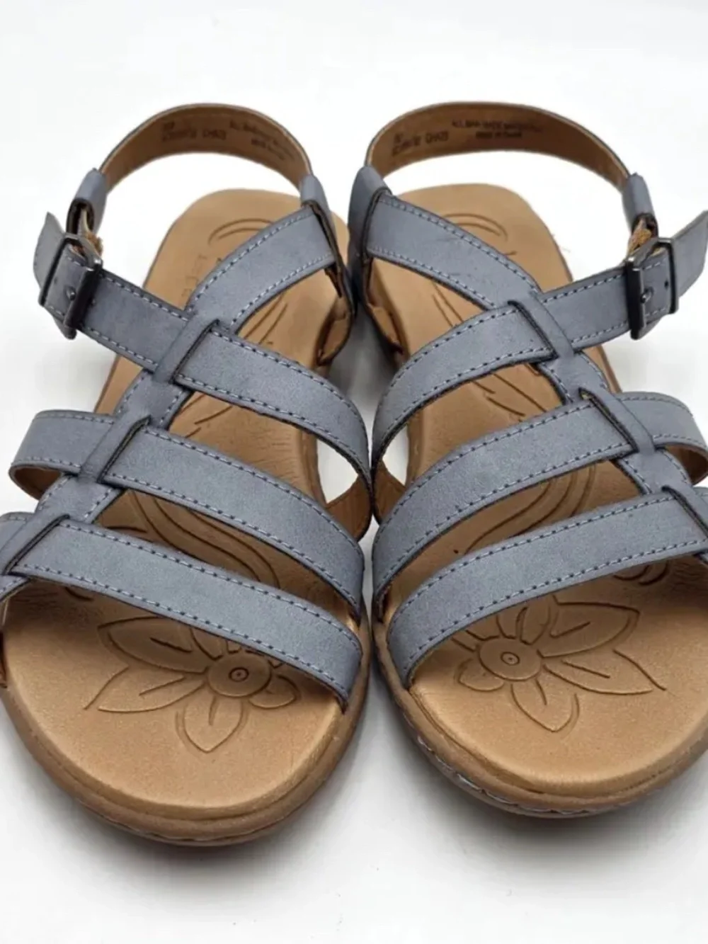 B.O.C Born Concept Blue Vegan Leather Slingback Sandals 9M NWT